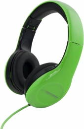 Stereo sluchátka Esperanza EH138G SOUL zelená, ovládání hlasitosti, skládací