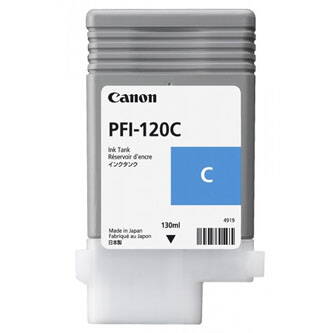Canon originální ink PFI120C, cyan, 130ml, 2886C001, Canon TM-200, 205, 300, 305