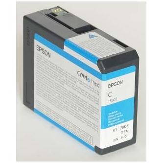 Epson originální ink C13T580200, cyan, 80ml, Epson Stylus Pro 3800