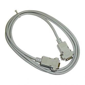 Datový kabel sériový RS-232, 9 pin M- 9 pin F, 2m, prodlužovací, šedý, Logo, blistr