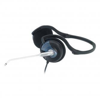 Genius, HS-300N, sluchátka s mikrofonem, ovládání hlasitosti, černá, 3.5mm konektor