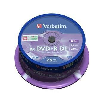 DVD+R Verbatim 25cake Double Layer 8,5GB 8x