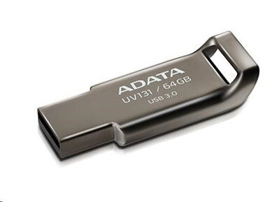 USB Flash Disk A-Data 64GB 3.0 DashDrive UV131, Chromium Grey, kovový