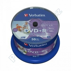 DVD+R Verbatim 50cake 4,7GB 16x PRINTABLE No ID 43512