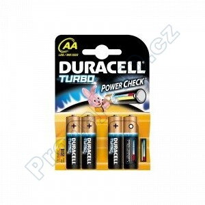 logic Cut Prescribe Alkalické baterie Duracell TURBO AA 1,5V 4ks - cena za 4ks