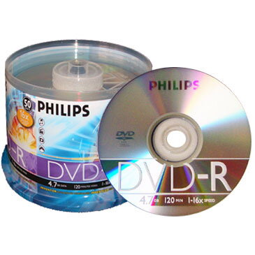 DVD-R Philips 50cake 4,7GB 16x