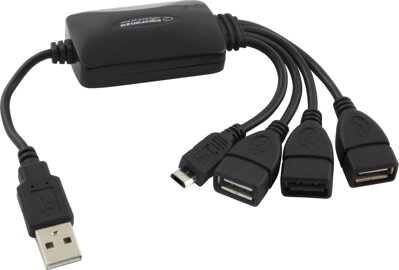 USB HUB Esperanza EA158 3 PORTY USB + 1 PORT MICRO USB