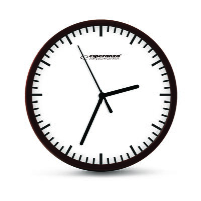 Nástěnné hodiny Esperanza EHC010W BUDAPEST - bílé