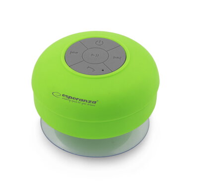  Přenosný Bluetooth reproduktor Esperanza EP124G SPRINKLE zelený - vodotěsný