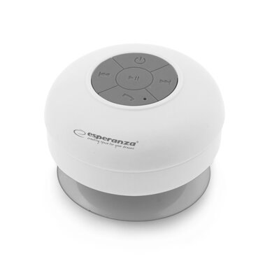  Přenosný Bluetooth reproduktor Esperanza EP124W SPRINKLE bílý - vodotěsný
