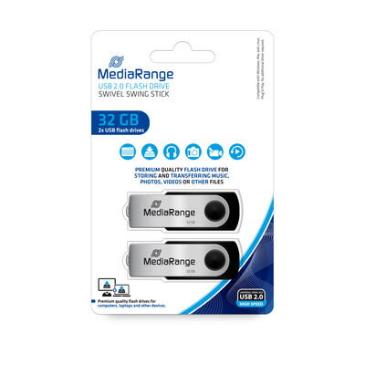 USB Flash 32GB 2.0 Mediarange 2-pack MR911-2 