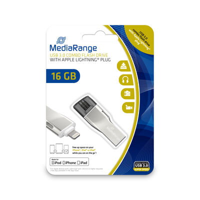 USB Flash 16GB 3.0 Mediarange MR981 s konektorem Apple Lightning®