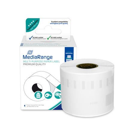 Kompatibilní papírové štítky Mediarange MRDY99014 Dymo 101mm x 54mm, bílé, pro přepravu, 220 ks, 99014, S0722430