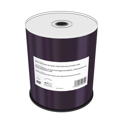 DVD-R Mediarange 100cake 16x Inkjet Fullsurface-Printable MR413
