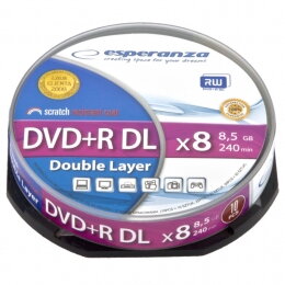DVD+R Esperanza 10cake Double Layer 8,5GB 8x