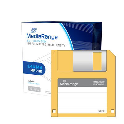 Disketa Mediarange 3,5"HD/F 1,44MB MR200 - 10pack