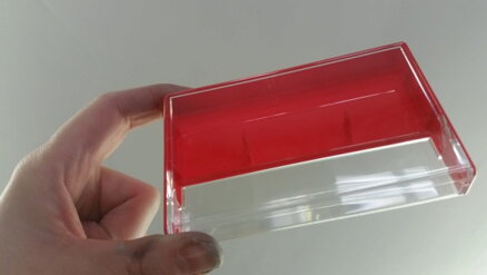 Obal na MC kazetu - audiokazetu - červený - 2xPIN