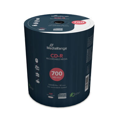 CD-R Mediarange 100cake 700MB 52x MR204