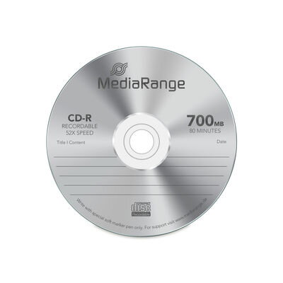 CD-R Mediarange 100cake 700MB 52x MR204
