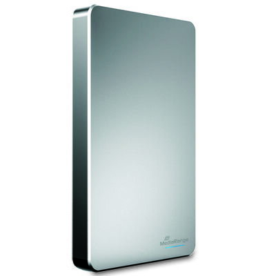  Externí pevný disk HDD, Mediarange, 2.5", USB 3.0, 2TB, 2000GB, stříbrný MR997