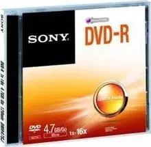 DVD-R SONY 4,7GB 16x jewel box, 5ks/pack