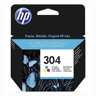 HP originální ink N9K05AE, HP 304, Tri-color,