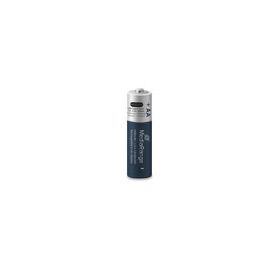 Nabíjecí baterie MediaRange USB-C Li-Ion, AA I 1.5V I 1400mAh, 4-Pack MRBAT161