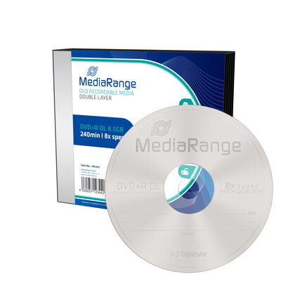 DVD+R Mediarange 8,5GB 8x slim box - 5-pack MR465