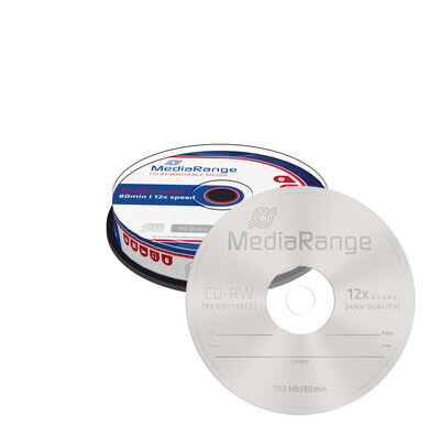 CD-RW Mediarange 10cake 700MB 12x MR235