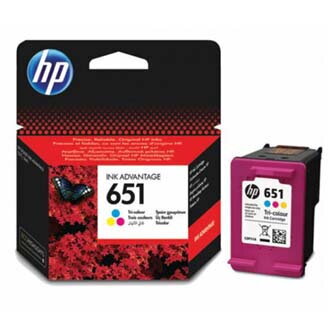 HP originální ink C2P11AE, HP 651, tri-colour, 300str