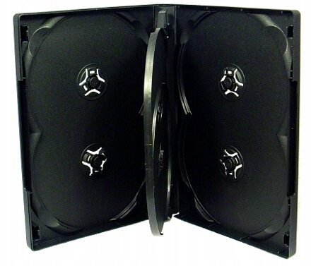 Obal 6DVD listovací 14mm černý - 1xlist BOX16-14