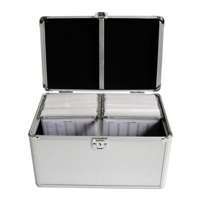 Hliníkový kufr na 200CD stříbrný BOX75