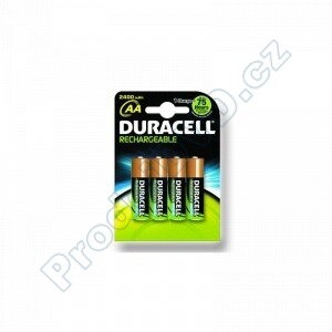 Nabíjecí baterie 2400mAh Duracell AA 1,2V  (cena za 4-pack)