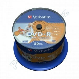 DVD-R Verbatim 50cake 4,7GB 16x PRINTABLE No ID 43533