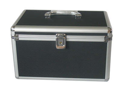Hliníkový kufr na 200CD černý BOX71