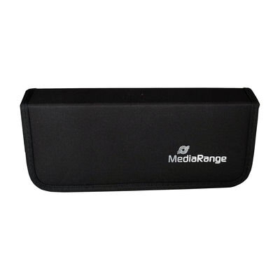 Koženkový box na 10USB flash + 5SD karty Mediarange - černý BOX99
