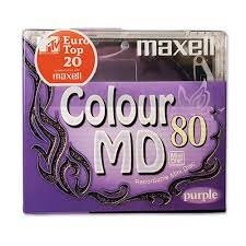 Minidisc Maxell MD80 COLOUR - purple