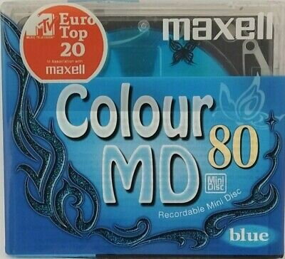 Minidisc Maxell MD80 COLOUR - blue