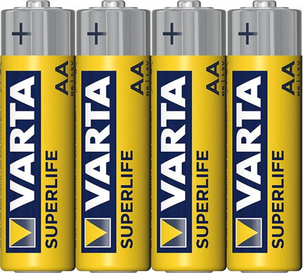 Baterie Varta Superlife AA R6 1,5V tužková - fólie - cena za 1ks baterie