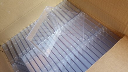 Obal na MC kazetu - audiokazetu - double, čirý