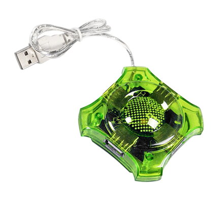 USB HUB Esperanza EA150G 2.0, 4-port, zelený