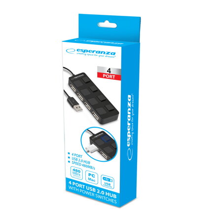 USB HUB Esperanza 2.0 4-port EA161