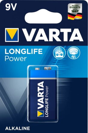 Baterie VARTA LONGLIFE Power LR22  alkalické - 9V blok