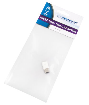 Adapter MICRO USB 2.0 - USB C Esperanza bílý EB269W