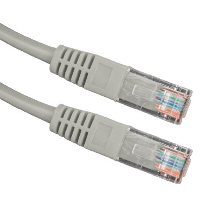 UTP patchcord UTP patchcord, Cat.5e, RJ45 M-2m, nestíněný, šedý, Esperanza EB274E