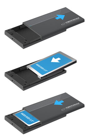 Rámeček pro HDD/SSD 2.5" Esperanza EBA102