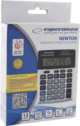 Kalkulačka Esperanza ECL102 NEWTON - dvanáctimístná