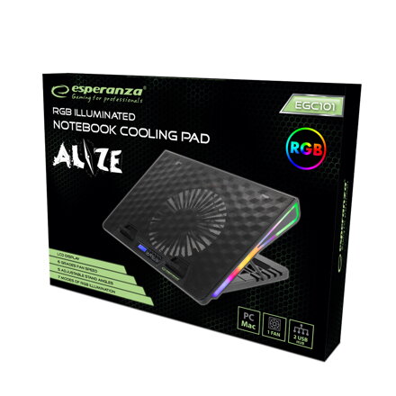Herní Chladící podložka RGB Esperanza EGC101 ALIZE