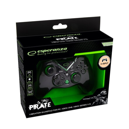 Gamepad Esperanza PIRATE EGG114K PC/XBOX ONE/XBOX SERIES X/S USB 