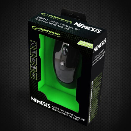  Optická herní myš RGB 6D Esperanza EGM302 NEMESIS USB-C